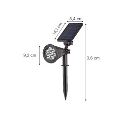 it-Lighting Amistad-LED 2W RGB Solar Spike Light in Black Color (80204910S)