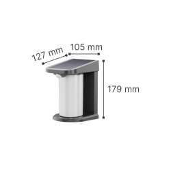 InLight Mirror- LED 1,5W 3000K/6000K Solar Outdoor Light in Black Color (80204210S) InLight Mirror- LED 1,5W 3000K/6000K Solar Outdoor Light in Black Color (80204210S)