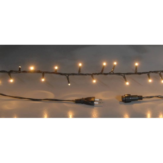 100L GS Λαμπάκια Με Επέκταση ,Πράσινο Καλώδιο/Θερμό Λαμπάκι , 4,5  Μέτρα