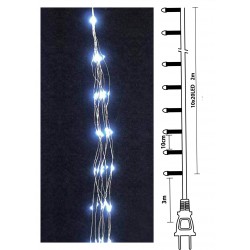 200Led Λαμπάκια Copper (Χταπόδι) Ψυχρού Φωτισμού Με Μετασχηματιστή Ip20 ,2 Μέτρα