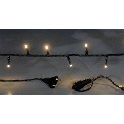 50Led Επεκτεινόμενα Λαμπάκια Με Πράσινο Καλώδιο/Θερμό Λαμπάκι 4 Μέτρα