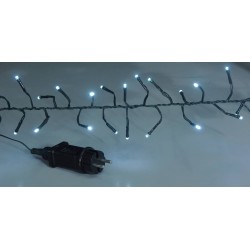 400Led Λαμπάκια Φοίνικας Ip44 ,Με Πράσινο Καλώδιο/Λευκό Λαμπάκι , 6,7 Μέτρα