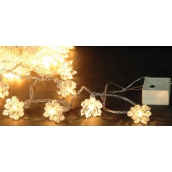 50 Λαμπάκια Με Ακρυλικά Σχέδια Και Πρόγραμμα, Διάφανο Καλώδιο Και Λαμπάκι, Απόστασης 9 Μέτρων