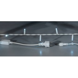 100Led Λαμπάκια Επεκτεινόμενα Με Λευκό Καλώδιο/Λευκό Λαμπάκι ,Ip65 , 11,5 Μέτρα