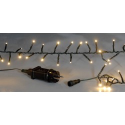 400Led Λαμπάκια Φοίνικας Επεκτεινόμενα Ip44 ,Με Πράσινο Καλώδιο/Θερμό Λαμπάκι , 6,7 Μέτρα