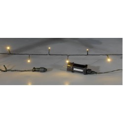 240Led Λαμπάκια Με Μετασχηματιστή Ip44 Και Χρονοδιακόπτη,Με Πράσινο Καλώδιο/Θερμό Λαμπάκι ,18 Μέτρα