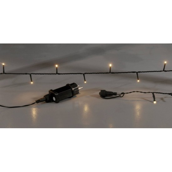 180Led Λαμπάκια Με Πρόγραμμα,Επέκταση Και Μετασχηματιστή Ip44 ,Πράσινο Καλώδιο/Θερμό Λαμπάκι 9 Μέτρα