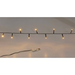 180Led Φωτάκια Με Usb Σύνδεση,Μετασχηματιστή Και Προγράμματα ,Πράσινο Καλώδιο/Θερμό Λαμπάκι ,9 Μέτρα