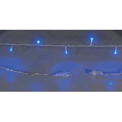 100Led Επεκτεινόμενα Λαμπάκια Με Διάφανο Καλώδιο/Μπλέ Λαμπάκι 6,50 Μέτρα