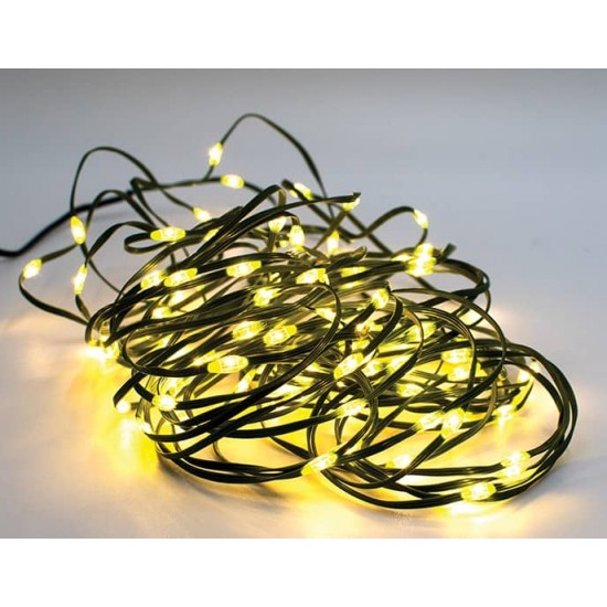 100Led Λαμπάκια Copper Θερμού Φωτισμού Με Μετασχηματιστή Και Πρόγραμμα,10 Μέτρα