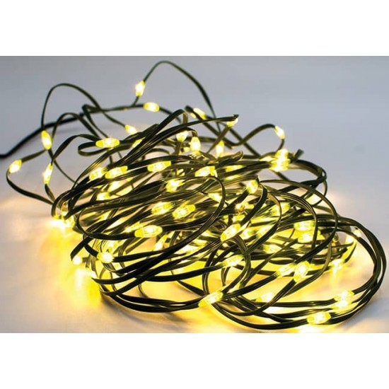 300Led Λαμπάκια Copper Θερμού Φωτισμού Με Μετασχηματιστή Και Πρόγραμμα,30 Μέτρα