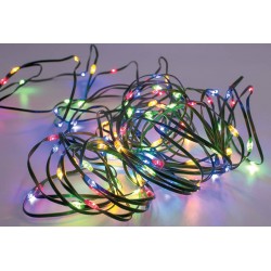 100Led Λαμπάκια Copper Πολύχρωμου Φωτισμού Με Μετασχηματιστή Και Πρόγραμμα,10 Μέτρα