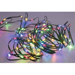 300Led Λαμπάκια Copper Πολύχρωμου Φωτισμού Με Μετασχηματιστή Και Πρόγραμμα,30 Μέτρα