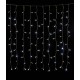 200Led 60Flash Συμμετρική Κουρτίνα Με Επέκταση 200 x 100(h)cm ,Με Διάφανο Καλώδιο/Λευκό Λαμπάκι