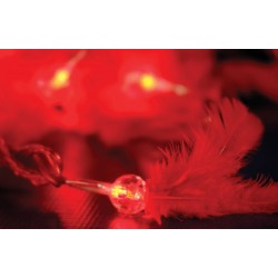 35 Led, Με Επέκταση, Κόκκινο Καλώδιο - Κόκκινο Λαμπάκι, Απόσταση 8,5 Μέτρων