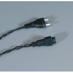 240Led Συμμετρική Κουρτίνα Με Επέκταση 200 x 100(H)cm,Πράσινο Καλώδιο/Λευκό Λαμπάκι