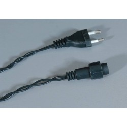 150Led Συμμετρική Κουρτίνα Με Επέκταση 200 x 100(h)cm ,Με Πράσινο Καλώδιο/Λευκό Λαμπάκι