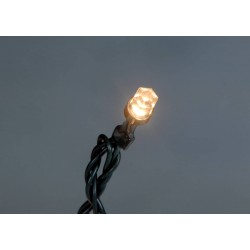 200Led Λαμπάκια Diamond Με Μετασχηματιστή Ip44 ,Με Πράσινο Καλώδιο/Θερμό Λαμπάκι , 20 Μέτρα