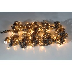 400Led Λαμπάκια Με Επέκταση Και Μετασχηματιστή ip44,Πράσινο Καλώδιο/Θερμό Λαμπάκι ,39 Μέτρα