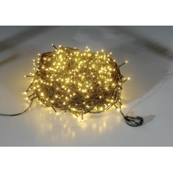 700Led Λαμπάκια Με Επέκταση Και Μετασχηματιστή Ip44 ,Πράσινο Καλώδιο/Θερμό Λαμπάκι ,35 Μέτρα