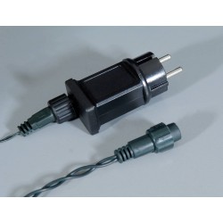 Led Ασύμμετρη Κουρτίνα Με Επέκταση Και Μετασχηματιστή 200 x 70(h)cm,Πράσινο Καλώδιο/Θερμό Λαμπάκι