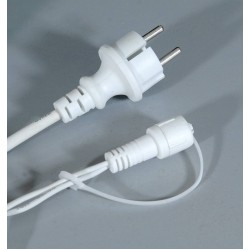 Led Συμμετρική Κουρτίνα Rubber Με Επέκταση Ip44 100 x 200(H)cm,Λευκό Καλώδιο/Θερμό Λαμπάκι