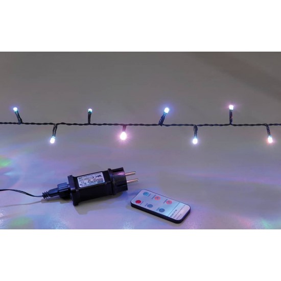 150Led Λαμπάκια App -Wifi Με Μετασχηματιστή Ip44 ,Με Πράσινο Καλώδιο/Διάφορους Φωτισμούς,15 Μέτρα