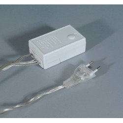 360Led Συμμετρική Κουρτίνα Με 8 Προγράμματα 200 x 200(H)cm,Διάφανο Καλώδιο/Μπλέ Λαμπάκι