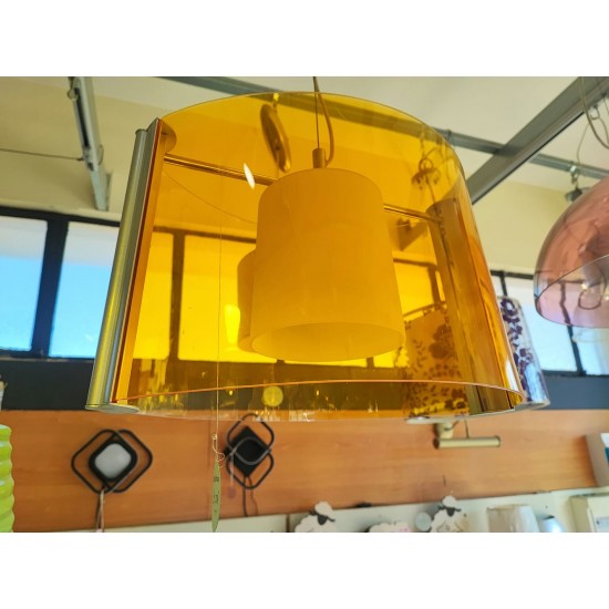 Κρεμαστό φωτιστικό μονόφωτο πορτοκαλί