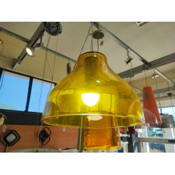 Κρεμαστό φωτιστικό μονόφωτο κίτρινο