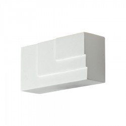 REIN - Γύψινο Επιτοίχιο Φωτιστικό - Απλίκα σε Λευκό Χρώμα