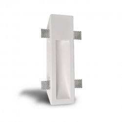 DILE - Γύψινο Χωνευτό Επιτοίχιο Φωτιστικό - Απλίκα σε Λευκό Χρώμα