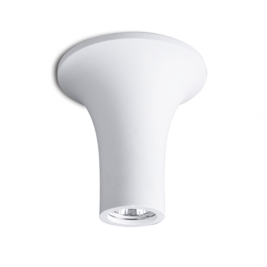 REIN - Γύψινο Επιτοίχιο Φωτιστικό - Απλίκα σε Λευκό Χρώμα