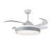 5028 - Ανεμιστήρας Οροφής με Φως και Τηλεχειριστήριο σε Γκρί Χρώμα
