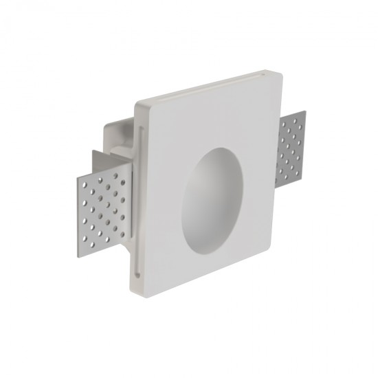 DILE - Γύψινο Χωνευτό Επιτοίχιο Φωτιστικό - Απλίκα σε Λευκό Χρώμα