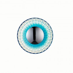 IRIDA - Γυάλινο Επιτοίχιο Φωτιστικό - Απλίκα σε Μπλε Χρώμα