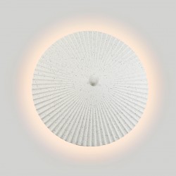 ORBAN - Γύψινο Επιτοίχιο Φωτιστικό - Απλίκα σε Λευκό Χρώμα