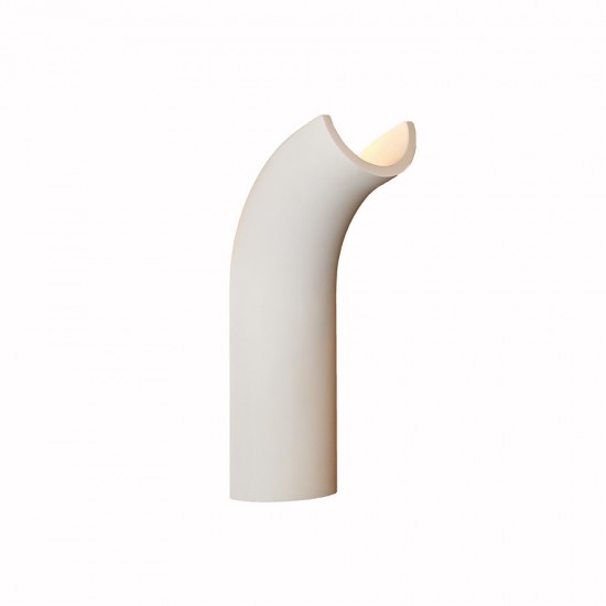 CORRE - Γύψινο Επιτοίχιο Φωτιστικό - Απλίκα σε Λευκό Χρώμα