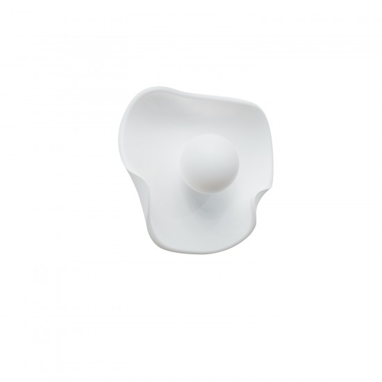 FIORE - Γύψινο Επιτοίχιο Φωτιστικό - Απλίκα σε Λευκό Χρώμα