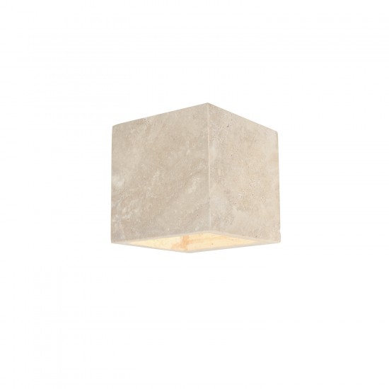 SERAVA - Επιτοίχιο Φωτιστικό - Απλίκα από Φυσική Τραβερτίνη