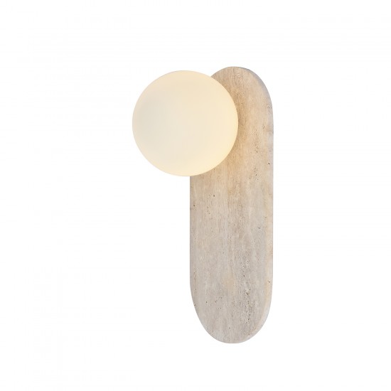 VELT - Επιτοίχιο Φωτιστικό - Απλίκα από Φυσική Τραβερτίνη