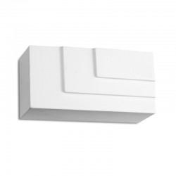 REIN - Γύψινο Επιτοίχιο Φωτιστικό - Απλίκα σε Λευκό Χρώμα