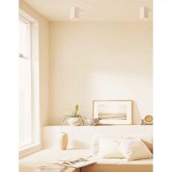 REIN - Γύψινο Επιτοίχιο Φωτιστικό - Απλίκα σε Λευκό Χρώμα