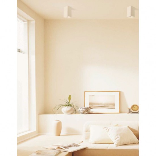 REIN - Γύψινο Επιτοίχιο Φωτιστικό - Απλίκα σε Λευκό Χρώμα