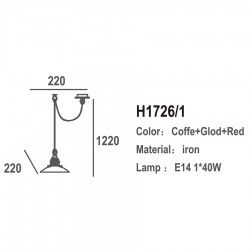 ΜΟΝΟΦΩΤΟ-ΚΡΕΜΑΣΤΟ ΦΩΤΙΣΤΙΚΟ-ΚΩΔ. H1726-1