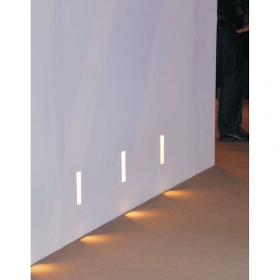 DILE - Γύψινο Χωνευτό Επιτοίχιο Φωτιστικό - Απλίκα σε Λευκό Χρώμα