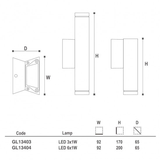 ΦΩΤΙΣΤΙΚΑ ΕΞΩΤΕΡΙΚΟΥ ΧΩΡΟΥ - ΚΩΔ. GL13404 ΦΩΤΙΣΤΙΚΑ ΕΞΩΤΕΡΙΚΟΥ ΧΩΡΟΥ - ΚΩΔ. GL13404