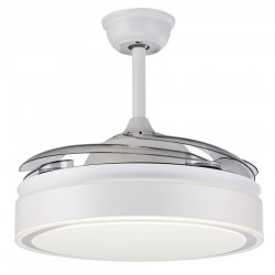 5028 - Ανεμιστήρας Οροφής με Φως και Τηλεχειριστήριο σε Λευκό Χρώμα