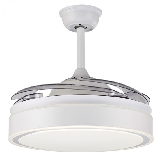 5028 - Ανεμιστήρας Οροφής με Φως και Τηλεχειριστήριο σε Λευκό Χρώμα