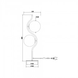 ΕΠΙΤΡΑΠΕΖΙΟ ΔΙΦΩΤΟ ΦΩΤΙΣΤΙΚΟ-ΚΩΔ. WAVE-2T-GD